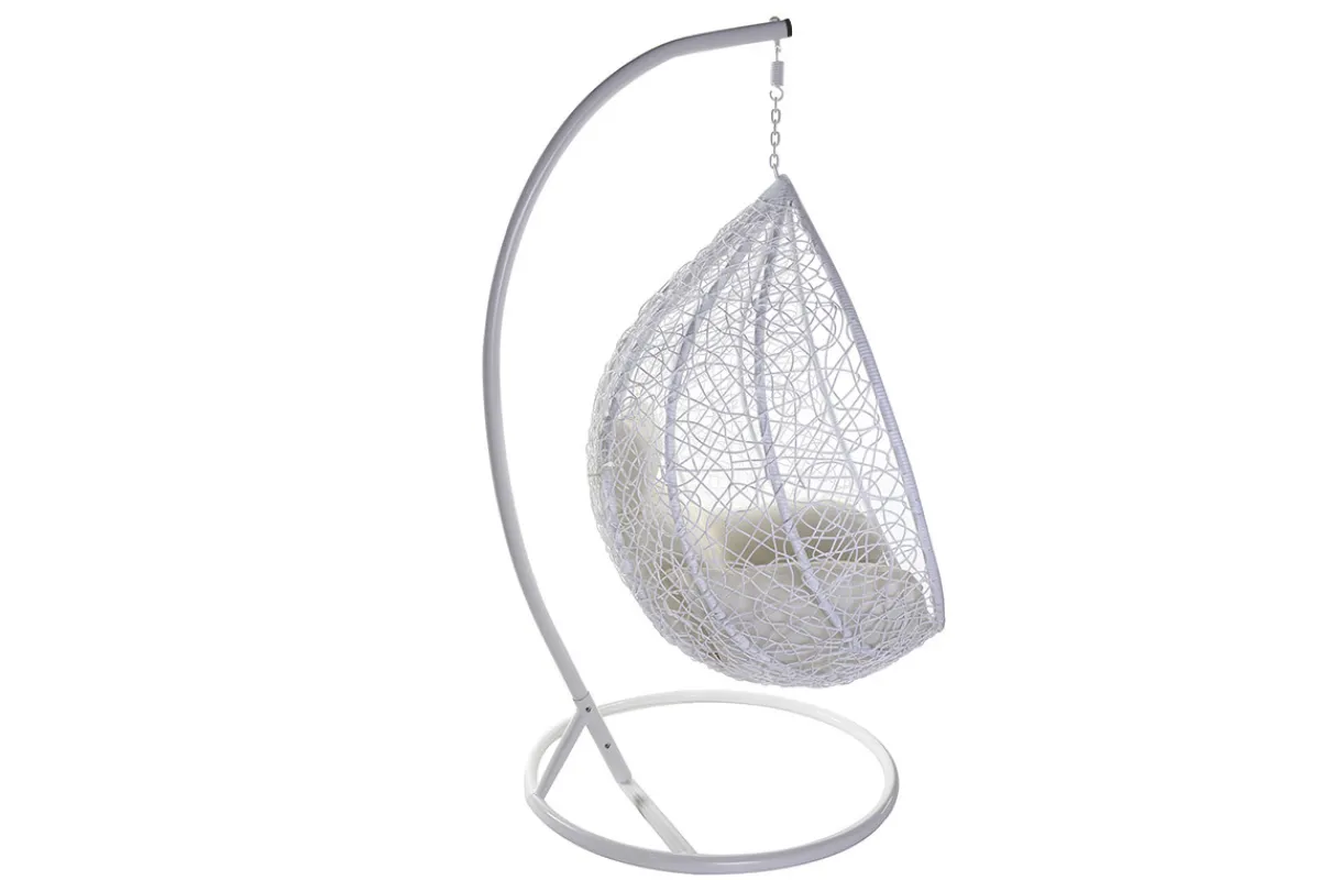 Miliboo Ovaler Hängesessel, weißer Kunststoff MOJO* Design-sessel|Sessel
