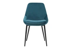 Miliboo Petroleumblaue Samtstühle (2er-Set) HOLO* Design-stühle
