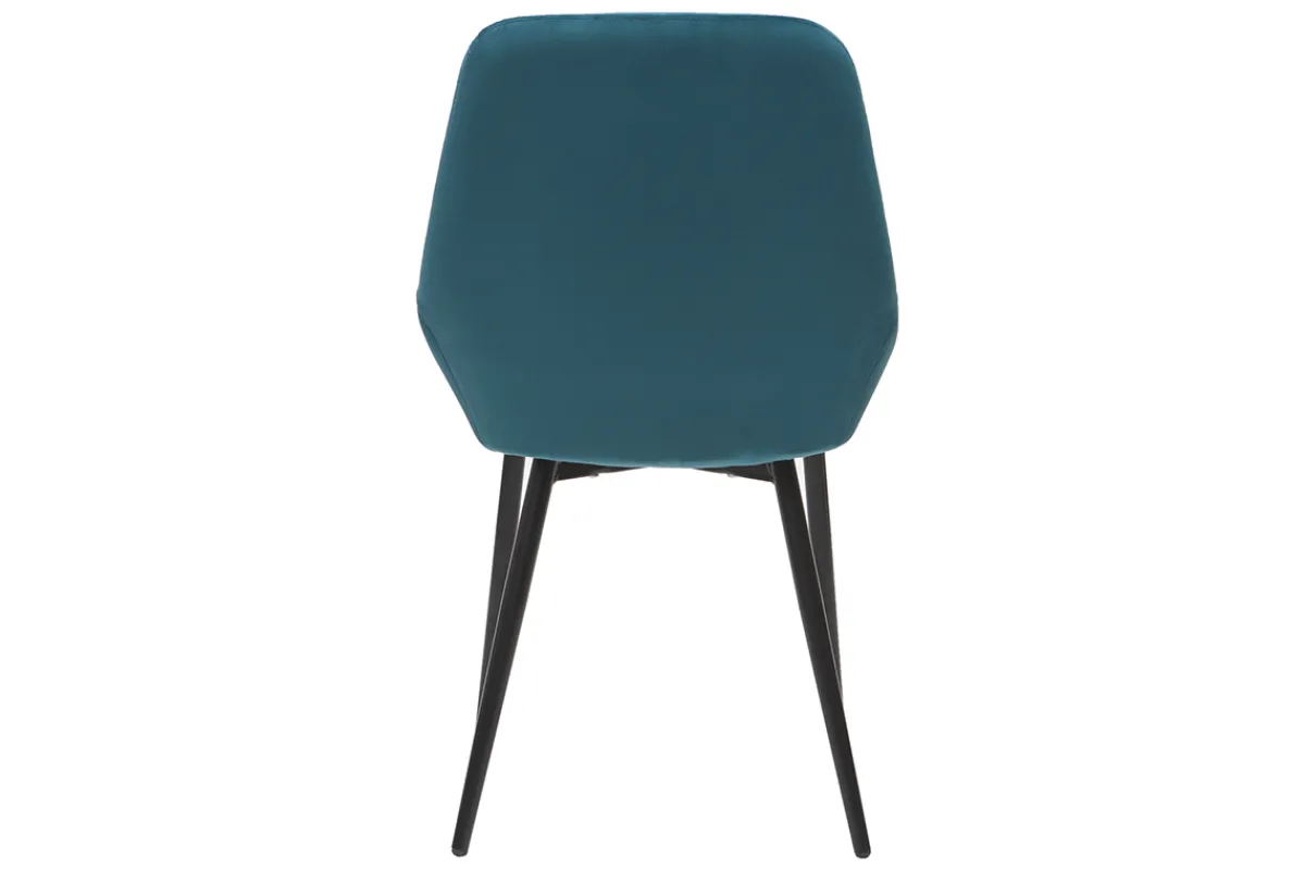 Miliboo Petroleumblaue Samtstühle (2er-Set) HOLO* Design-stühle