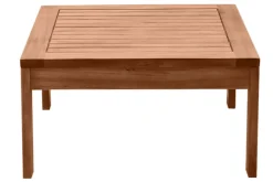 Miliboo Quadratischer Garten-Couchtisch aus Massivholz B60 cm SALVADOR* Gartentische