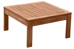 Miliboo Quadratischer Garten-Couchtisch aus Massivholz B60 cm SALVADOR* Gartentische