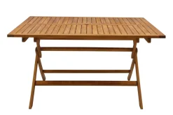 Miliboo Quadratischer klappbarer Gartentisch aus Massivholz B140 cm SANTIAGO* Gartentische