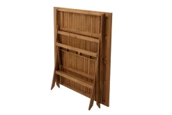 Miliboo Quadratischer klappbarer Gartentisch aus Massivholz B140 cm SANTIAGO* Gartentische