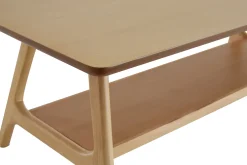 Miliboo Rechteckiger Couchtisch skandinavisch aus Eichenfurnier B120 cm BAKAR* Couchtische