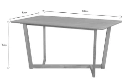Miliboo Rechteckiger Design-Tisch aus hellem Holz L150 cm KOUK* Esstische