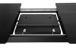 Miliboo Rechteckiger Esstisch mit integrierter Verlängerung in Schwarz Eiche L180-230 cm FIFTIES* Ausziehtische