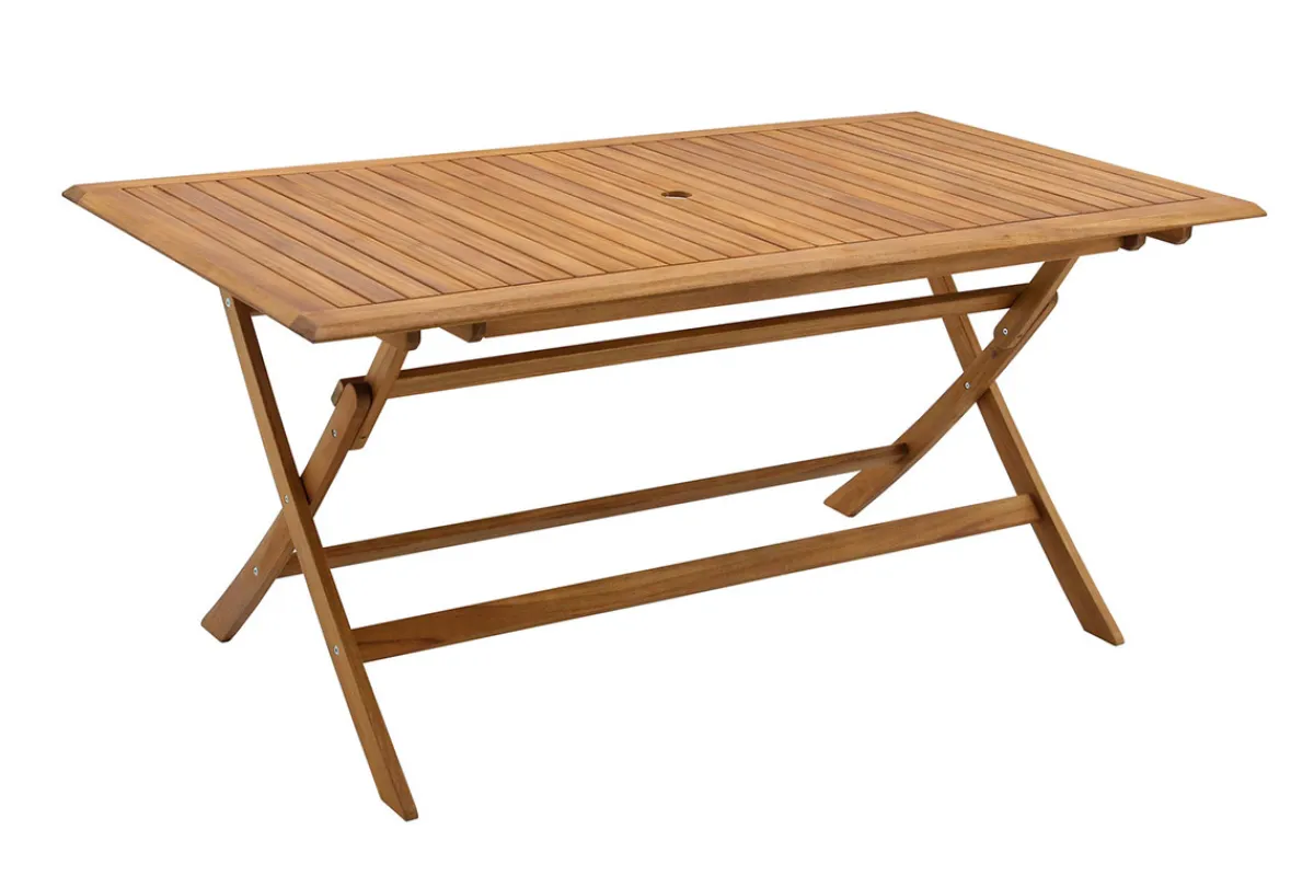 Miliboo Rechteckiger Gartentisch aus Massivholz B170 cm zusammenklappbar SANTIAGO* Gartentische