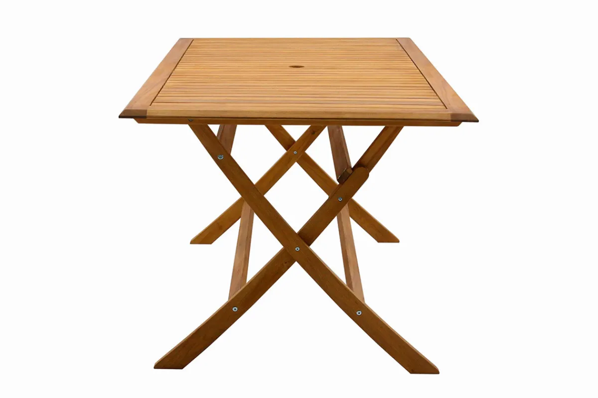 Miliboo Rechteckiger Gartentisch aus Massivholz B170 cm zusammenklappbar SANTIAGO* Gartentische