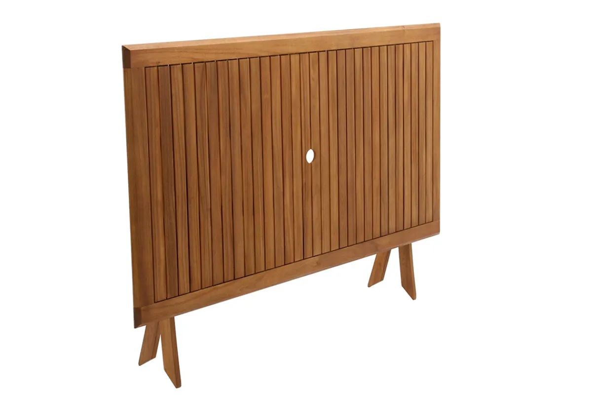 Miliboo Rechteckiger Gartentisch aus Massivholz B170 cm zusammenklappbar SANTIAGO* Gartentische