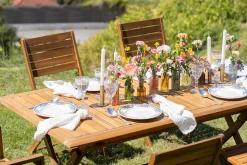 Miliboo Rechteckiger Gartentisch aus Massivholz B170 cm zusammenklappbar SANTIAGO* Gartentische