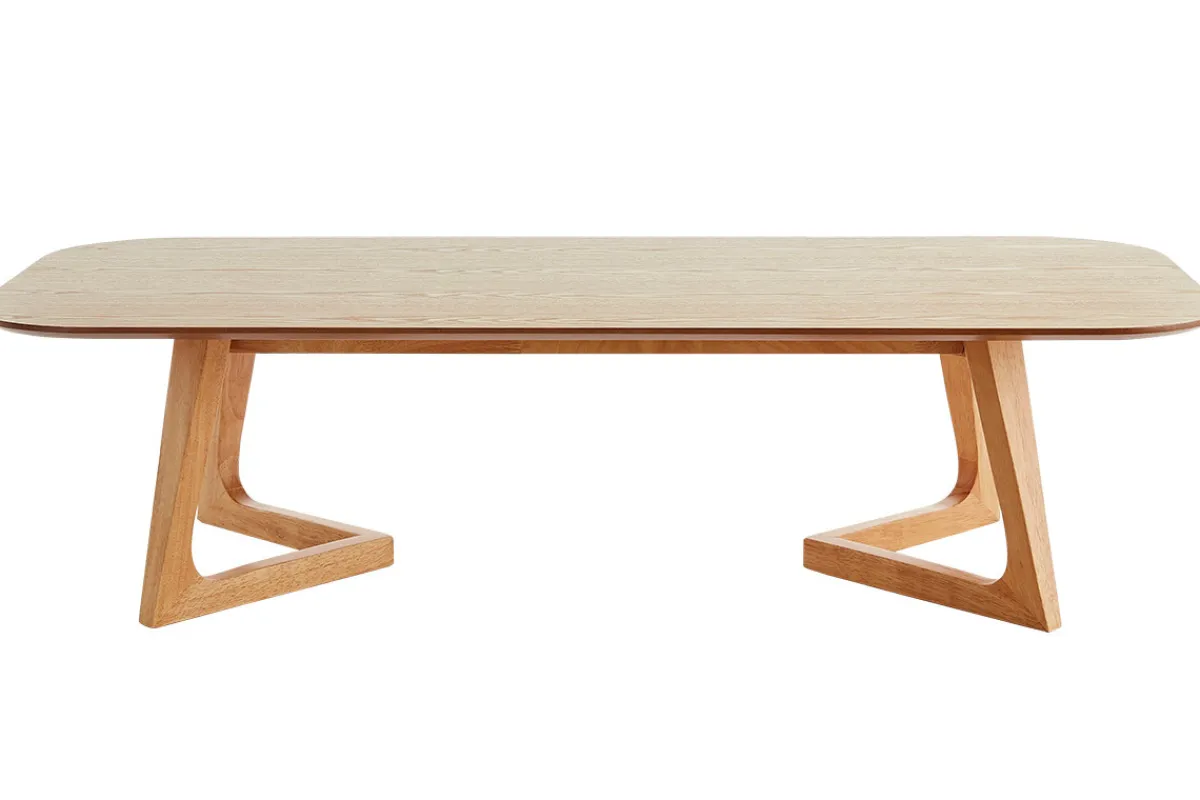 Miliboo Rechteckiger skandinavischer Couchtisch aus hellem Holz L150 cm JUKE* Couchtische