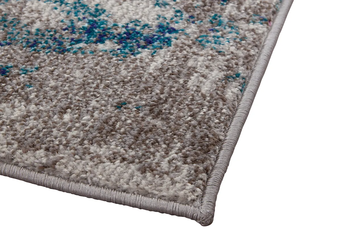 Miliboo Rechteckiger Teppich mit abstraktem Muster in Blau 160x230 cm CAPS* Teppiche|Alle Dekoration