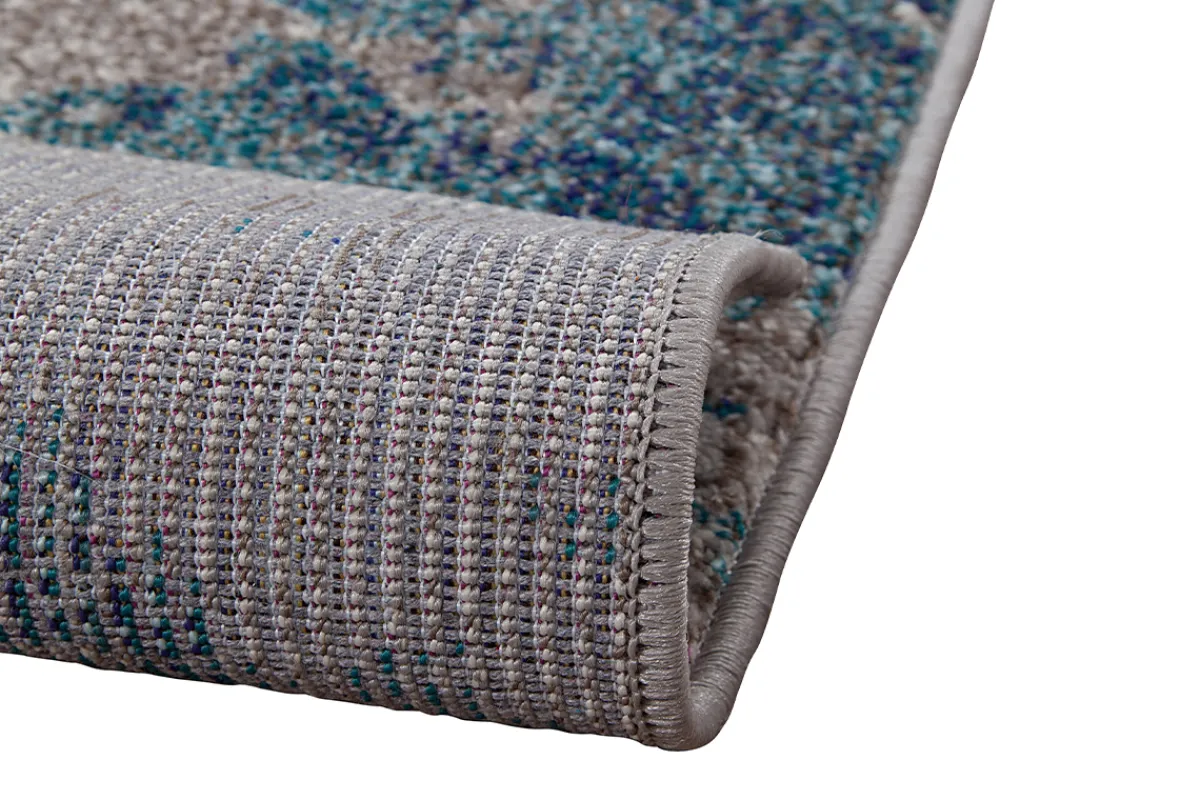 Miliboo Rechteckiger Teppich mit abstraktem Muster in Blau 160x230 cm CAPS* Teppiche|Alle Dekoration