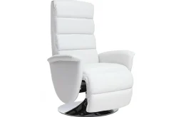 Miliboo Relax-Sessel manuell verstellbar Weiß NELSON* Relaxsessel|Sessel