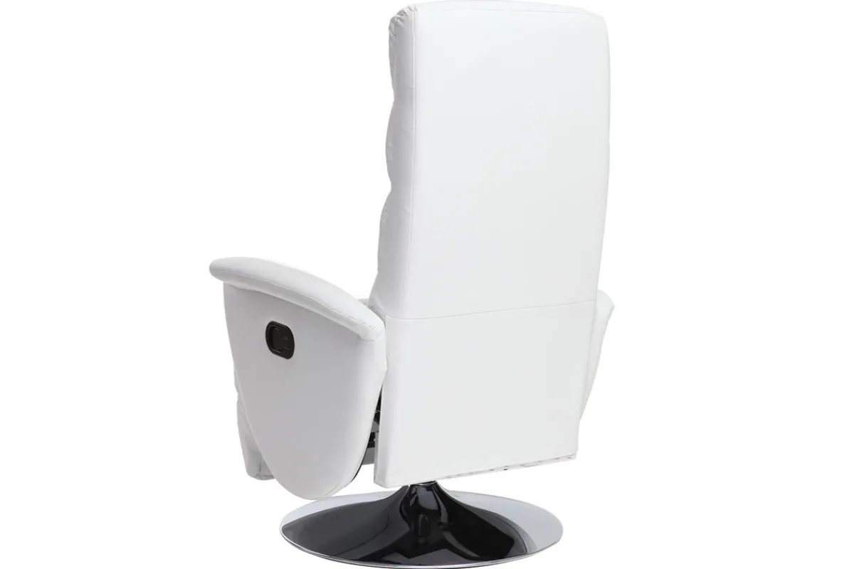 Miliboo Relax-Sessel manuell verstellbar Weiß NELSON* Relaxsessel|Sessel
