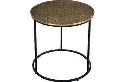 Miliboo Runder Couchtisch aus geschlagenem Messing L45 cm FUSSBODEN* Couchtische|Beistelltische