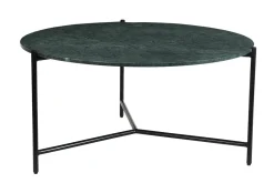 Miliboo Runder Couchtisch aus grünem Marmor D 90 cm BUMCELLO* Couchtische