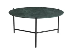 Miliboo Runder Couchtisch aus grünem Marmor D 90 cm BUMCELLO* Couchtische