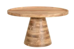Miliboo Runder Couchtisch aus Massivholz D80 MATERA* Couchtische