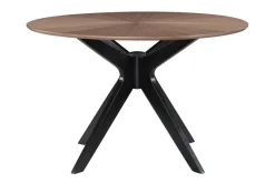 Miliboo Runder Design-Esstisch mit Walnussfurnier D120 cm DIELLI* Esstische