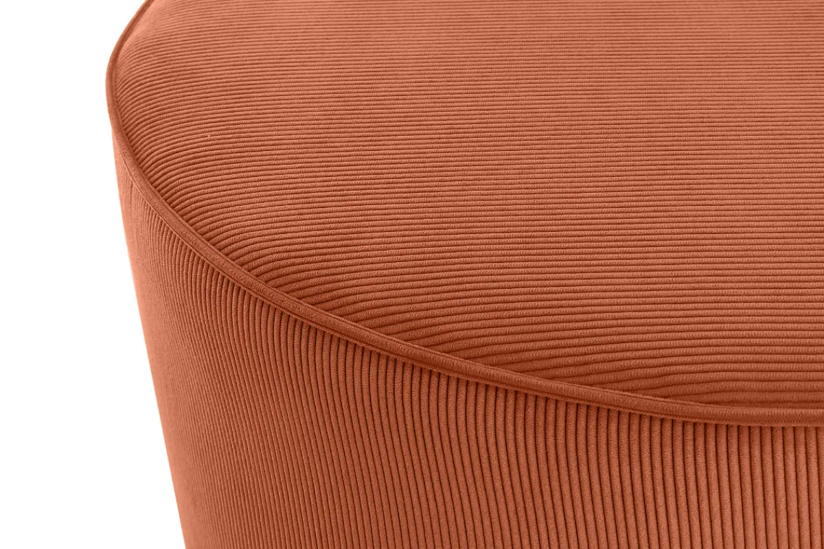 Miliboo Runder Hocker aus erdfarbenem Cord D 70 cm LOUIS* Sitzsäcke|Sitzsäcke