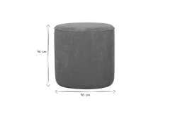 Miliboo Runder Hocker aus gelbem Cord D 40 cm LOUIS* Sitzsäcke|Sitzsäcke
