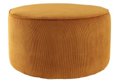 Miliboo Runder Hocker aus gelbem Cord D 70 cm LOUIS* Sitzsäcke|Sitzsäcke