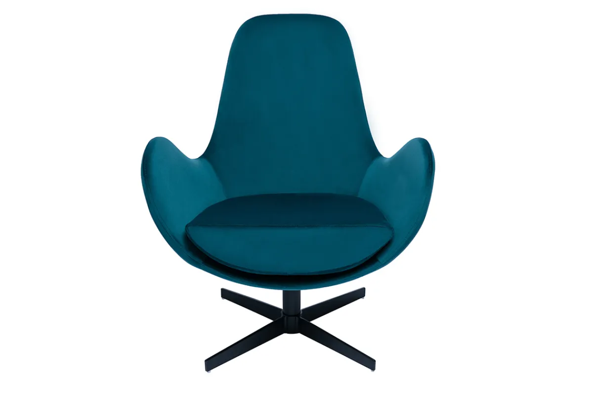 Miliboo Samst-Sessel petrol ANDY* Design-sessel|Sessel