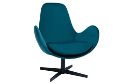 Miliboo Samst-Sessel petrol ANDY* Design-sessel|Sessel