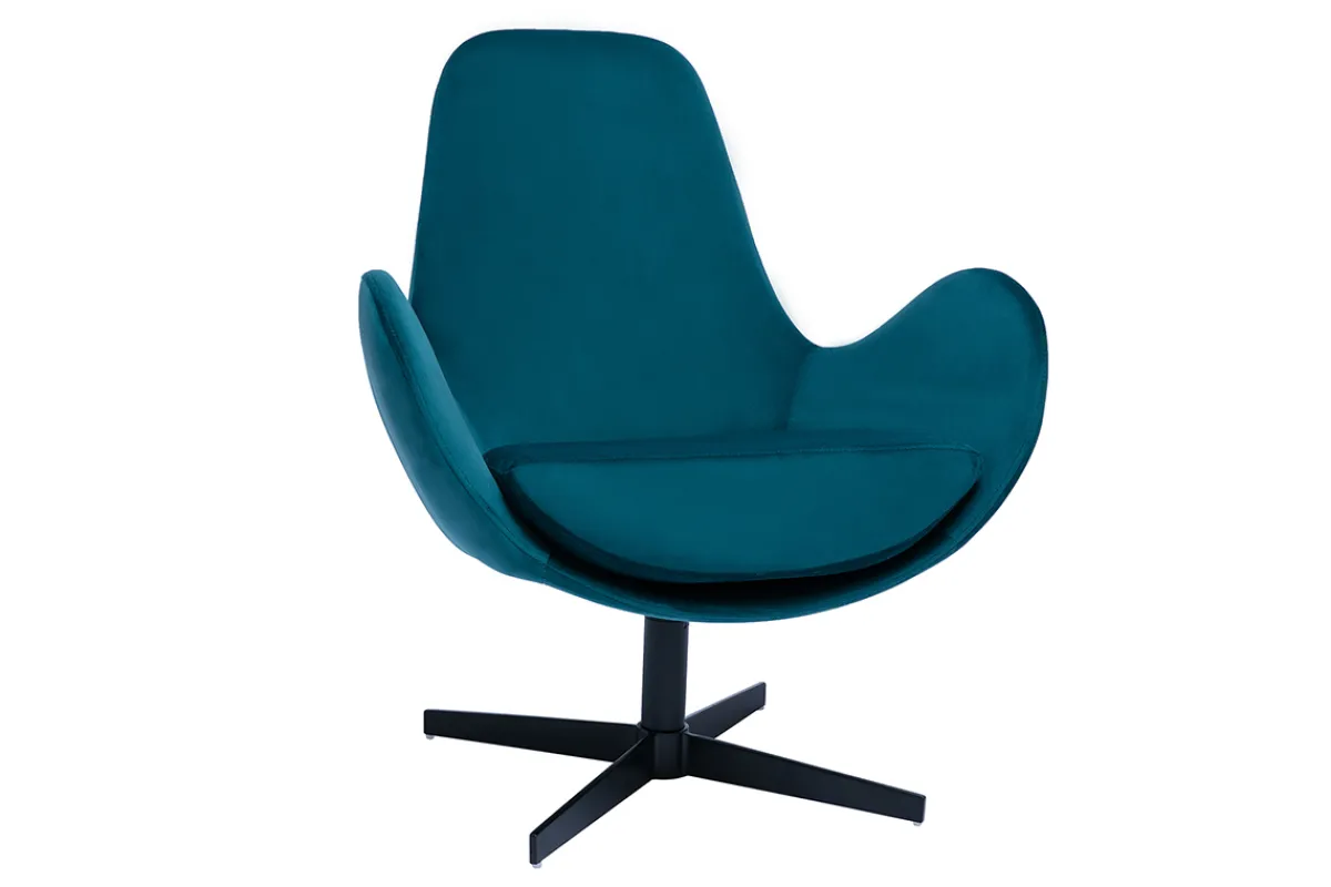 Miliboo Samst-Sessel petrol ANDY* Design-sessel|Sessel