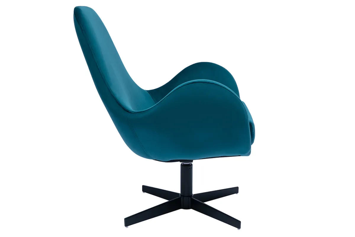 Miliboo Samst-Sessel petrol ANDY* Design-sessel|Sessel