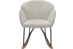 Miliboo Schaukelstuhl aus Samt-ähnlichen Stoff mit Terrakotta-Muster RHAPSODY* Schaukelstühle|Sessel