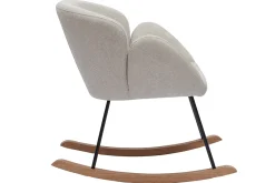 Miliboo Schaukelstuhl aus Samt-ähnlichen Stoff mit Terrakotta-Muster RHAPSODY* Schaukelstühle|Sessel