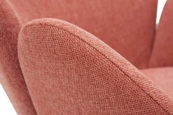 Miliboo Schaukelstuhl aus Samt-ähnlichen Stoff mit Terrakotta-Muster RHAPSODY* Schaukelstühle|Sessel