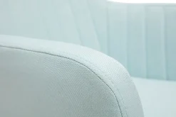 Miliboo Schaukelstuhl skandinavisch Stoff Blaugrün ALEYNA* Design-sessel|Schaukelstühle