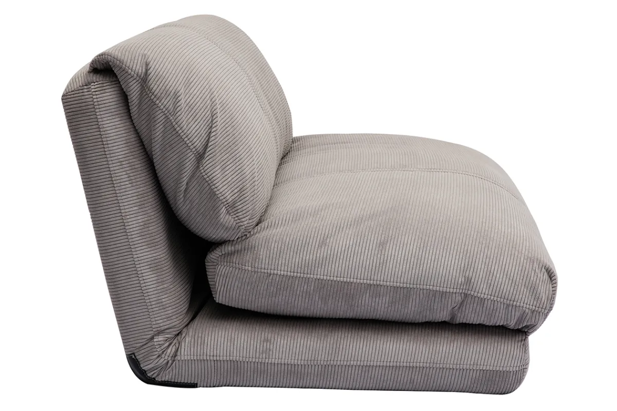 Miliboo Schlafsessel aus Cord in Hellgrau 2-Sitzer SPENCER* Schlafsessel