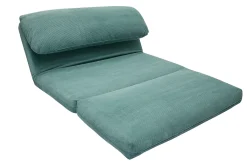 Miliboo Schlafsessel aus Cord in Seladongrün 2-Sitzer SPENCER* Schlafsessel