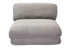 Miliboo Schlafsessel aus Cord in Hellgrau 1-Sitzer SPENCER* Schlafsessel