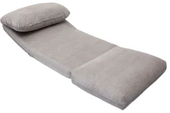 Miliboo Schlafsessel aus Cord in Hellgrau 1-Sitzer SPENCER* Schlafsessel