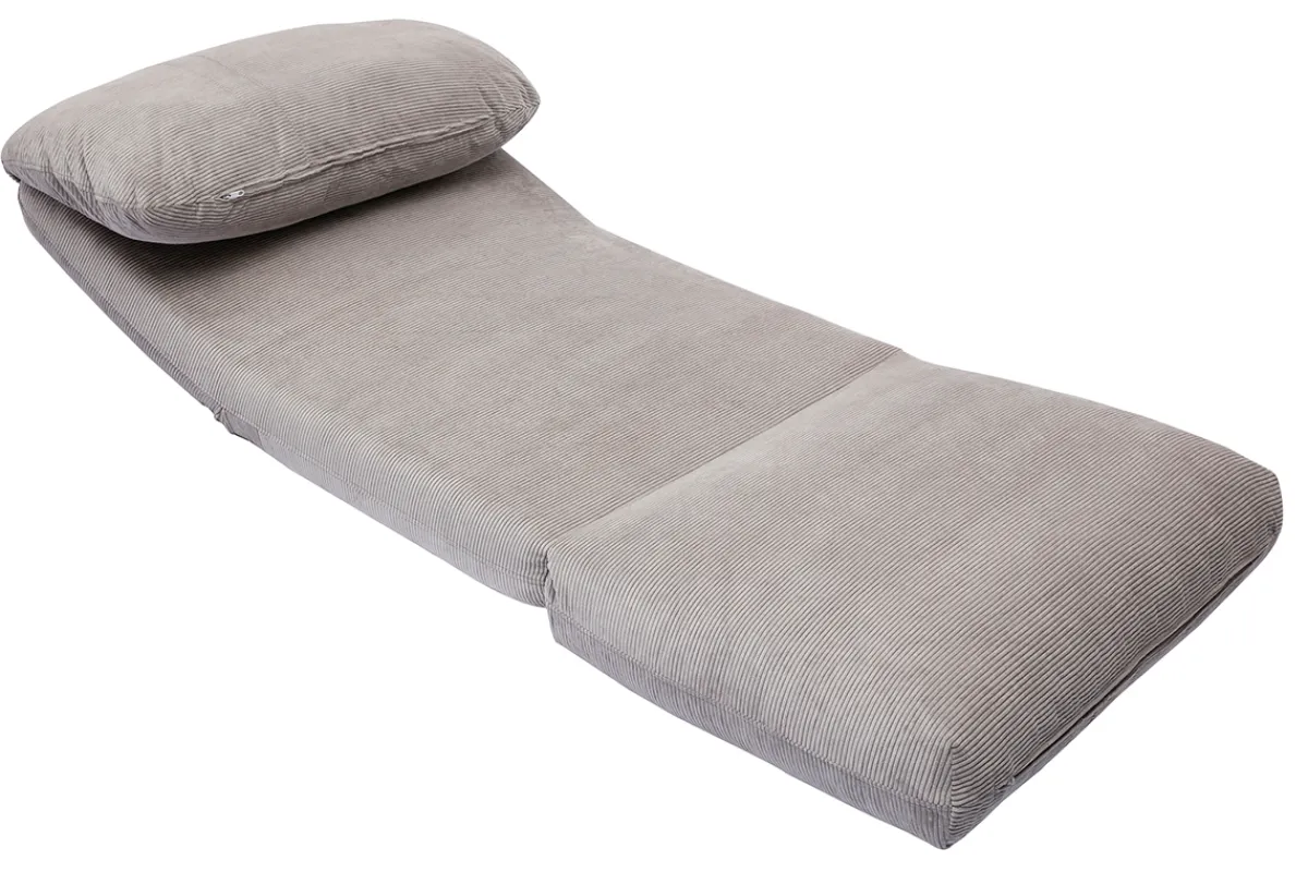 Miliboo Schlafsessel aus Cord in Hellgrau 1-Sitzer SPENCER* Schlafsessel