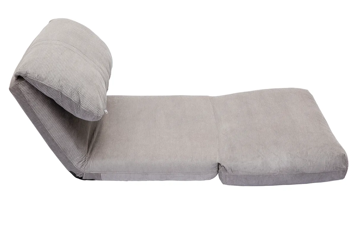 Miliboo Schlafsessel aus Cord in Hellgrau 1-Sitzer SPENCER* Schlafsessel