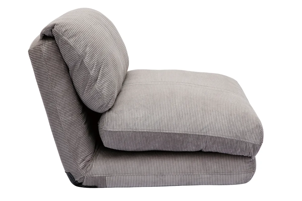 Miliboo Schlafsessel aus Cord in Hellgrau 1-Sitzer SPENCER* Schlafsessel