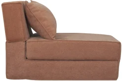 Miliboo Schlafsessel aus terracotta Stoff mit Samteffekt 1-Sitzer VICTOR*Kinder Schlafsessel|Kinderbetten