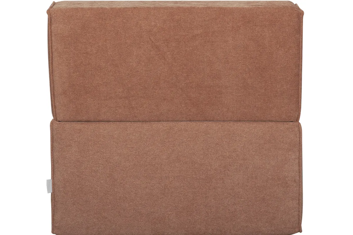 Miliboo Schlafsessel aus terracotta Stoff mit Samteffekt 1-Sitzer VICTOR*Kinder Schlafsessel|Kinderbetten
