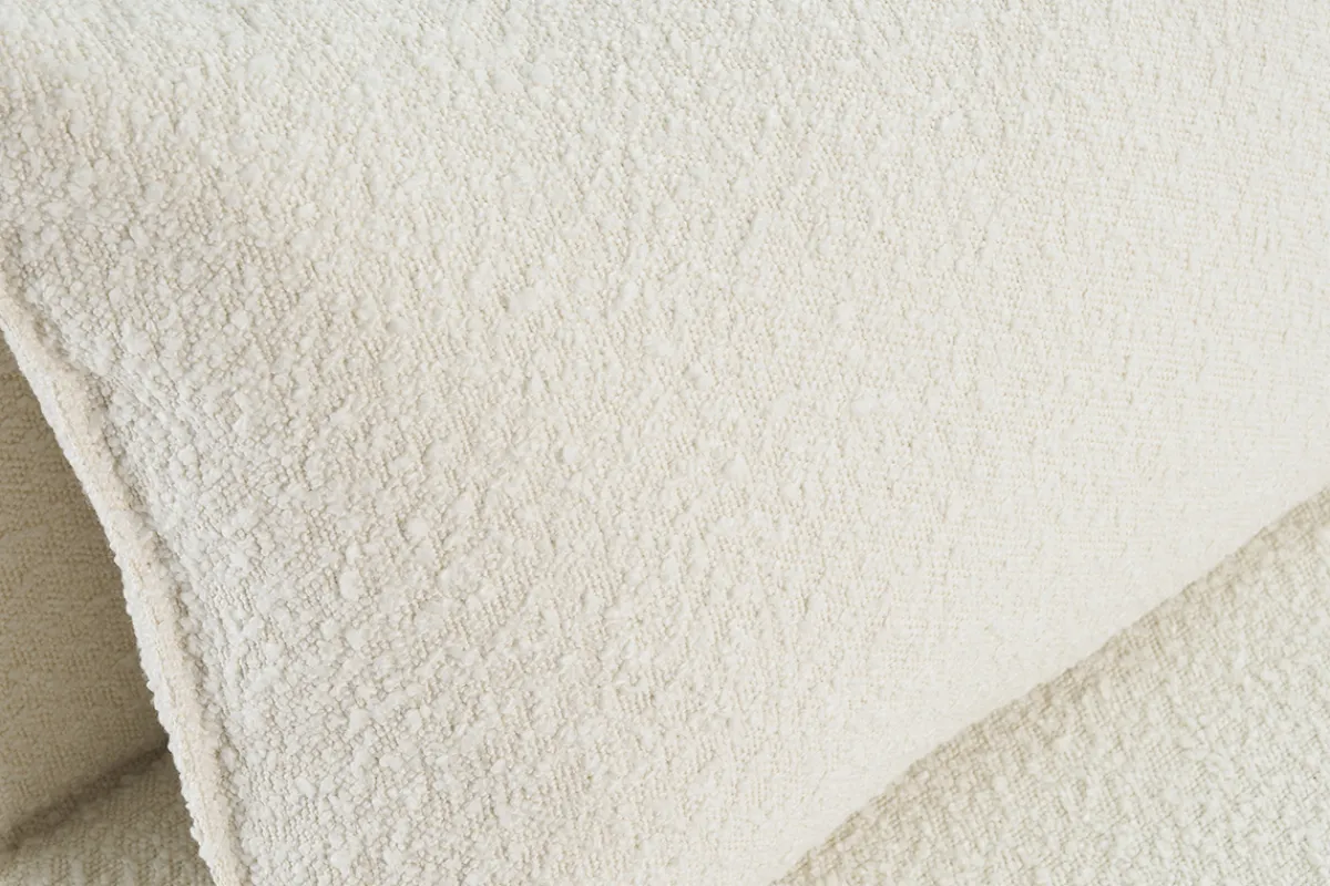 Miliboo Schlafsessel aus weißem Stoff mit Bouclé-Wolleffekt 1-Sitzer VICTOR*Kinder Schlafsessel|Kinderbetten