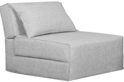 Miliboo Schlafsessel in hellgrauem Stoff 1-Sitzer VICTOR*Kinder Schlafsessel|Kinderbetten