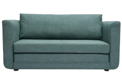 Miliboo Schlafsofa 2-Sitzer aus graugrünem Stoff LEON* Schlafsofas