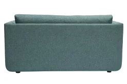 Miliboo Schlafsofa 2-Sitzer aus graugrünem Stoff LEON* Schlafsofas