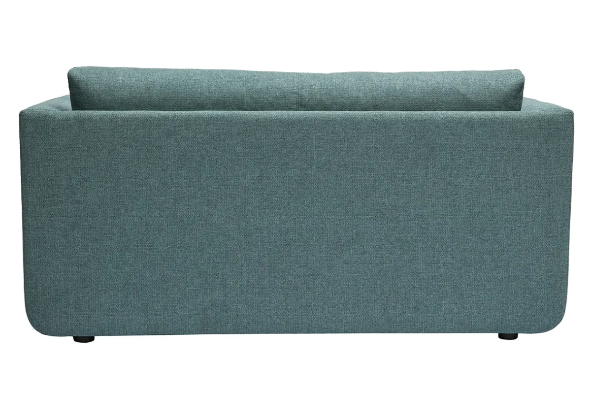 Miliboo Schlafsofa 2-Sitzer aus graugrünem Stoff LEON* Schlafsofas