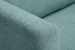 Miliboo Schlafsofa 2-Sitzer aus graugrünem Stoff LEON* Schlafsofas